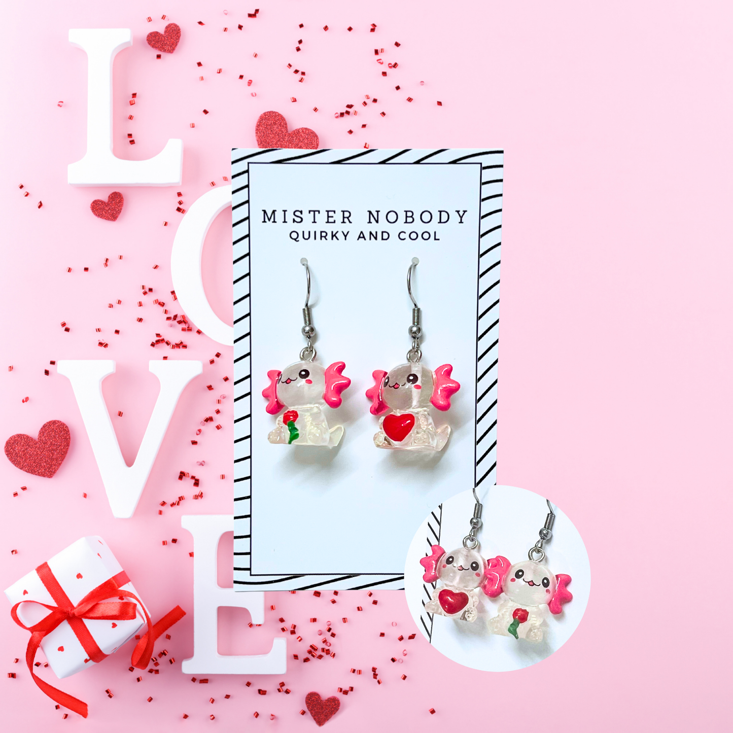Love Axolotl Mini Dangles