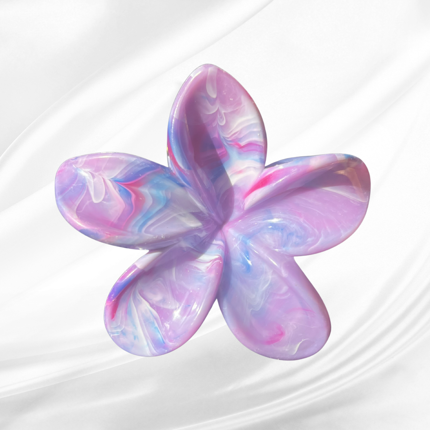 Boysenberry Frangipani Hair Claw Clip