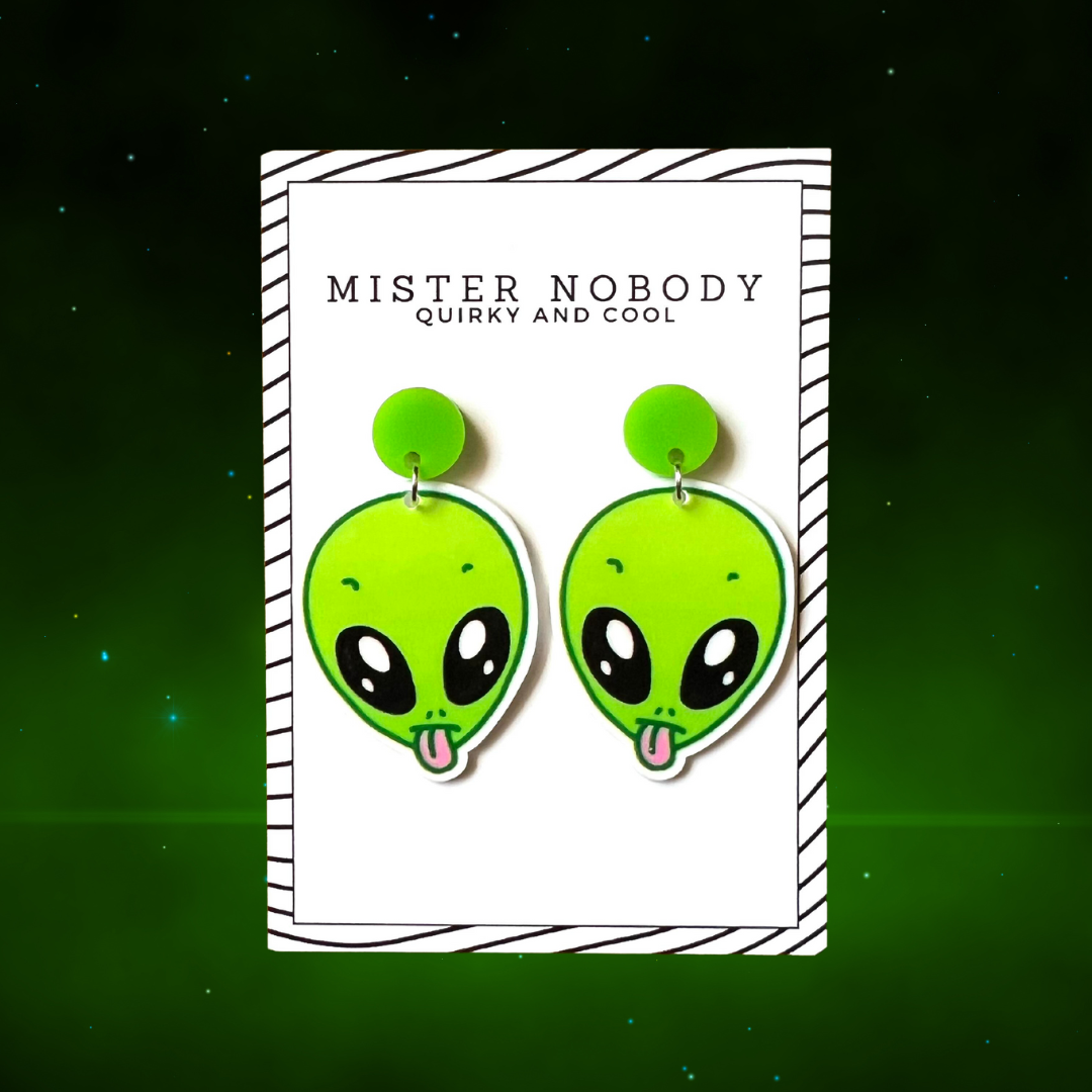 Green Alien Dangles