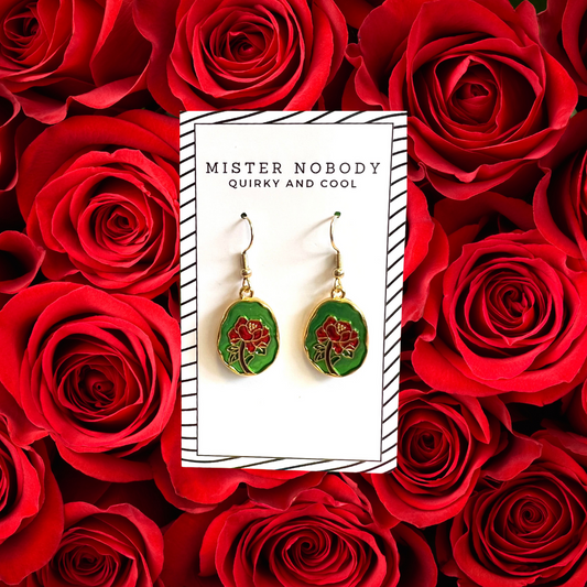 Gold Rose Mini Dangles