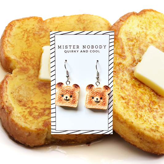 Teddy Bear Toast Mini Dangles