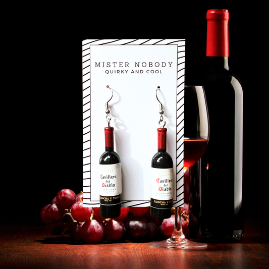Red Wine Bottle Mini Dangles